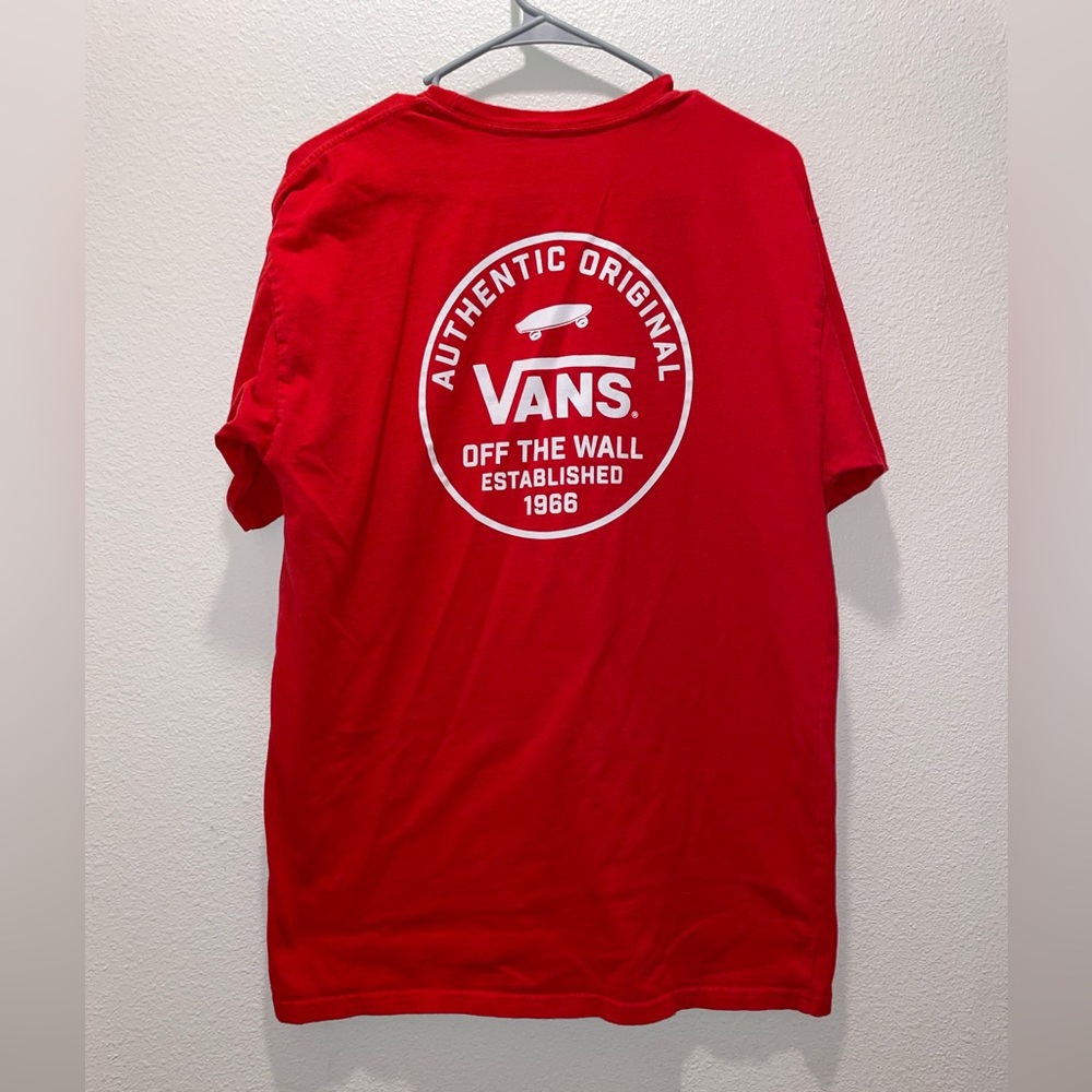 Vans Mens Large Red Shirt